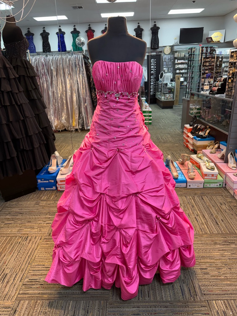 Morilee Sz-10 8163pink Strapless Formal Pageant Prom Dress